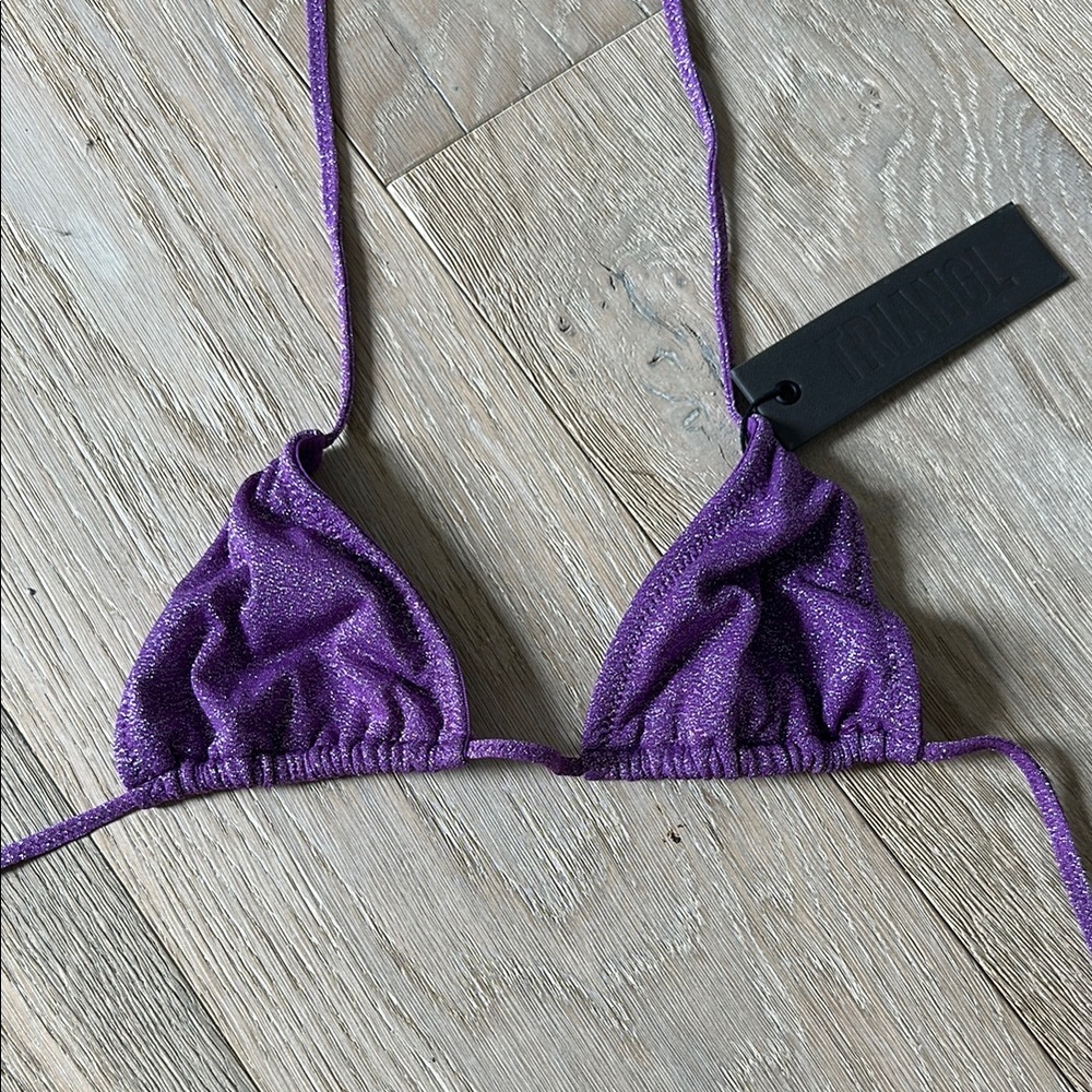 Triangl Shimmering Violet Bikini Top